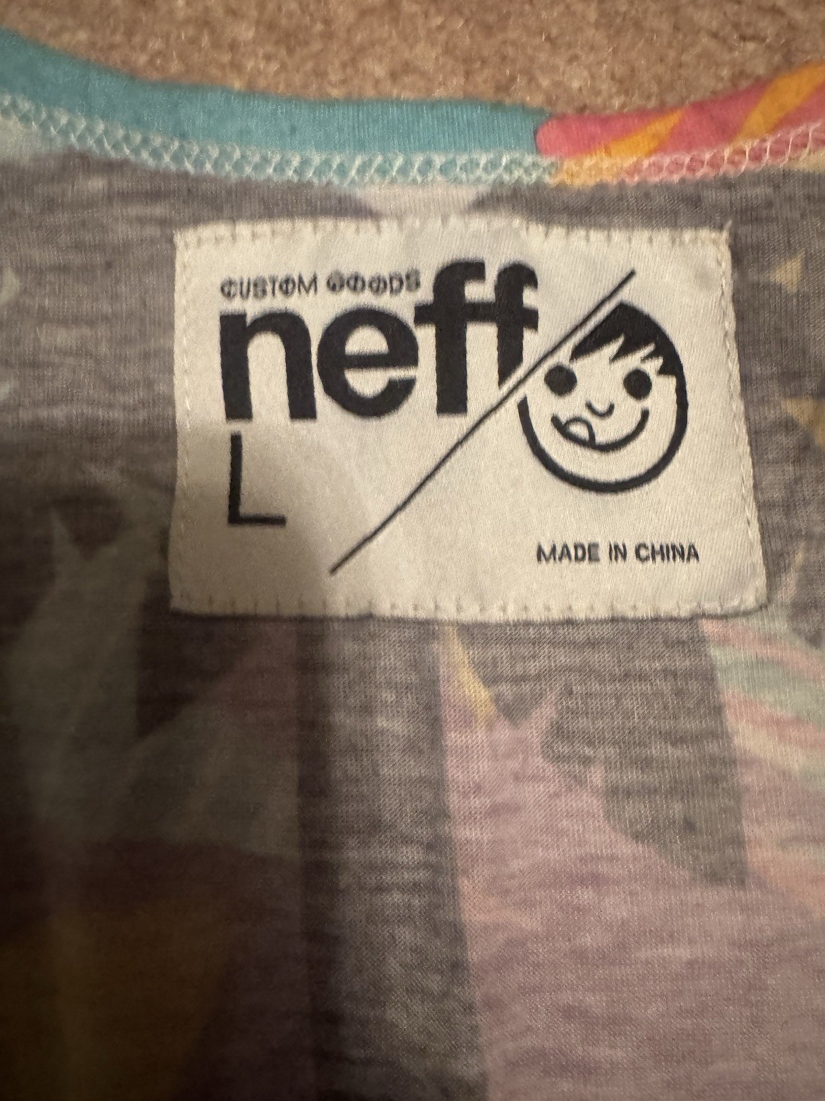Neff Palm Tree Graphic Tank Top Large Retro BeachStreetwear gallery