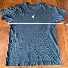 Authentic Apple MAC Computer LOGO Employee T Shirt Advisor Lot Black Gray Crew