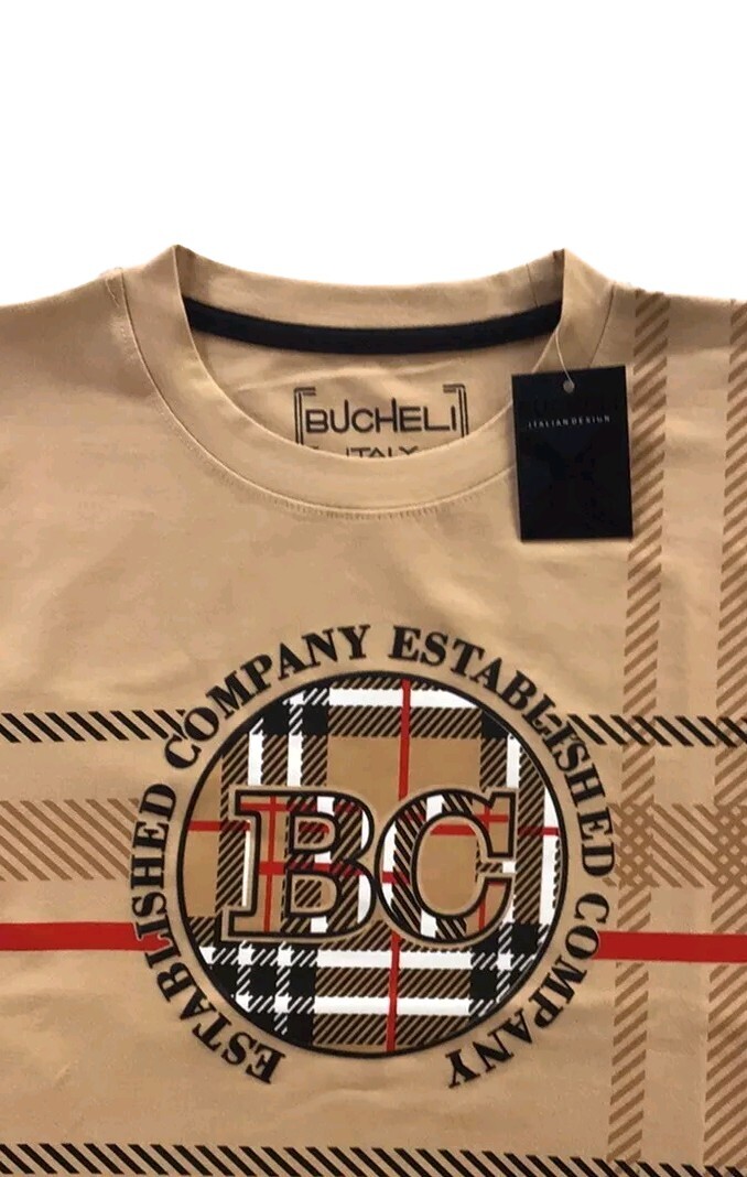 Men's Bucheli T Shirt,Italian Style,Cotton,Slim Fit,Stretch S to XL….A15. gallery