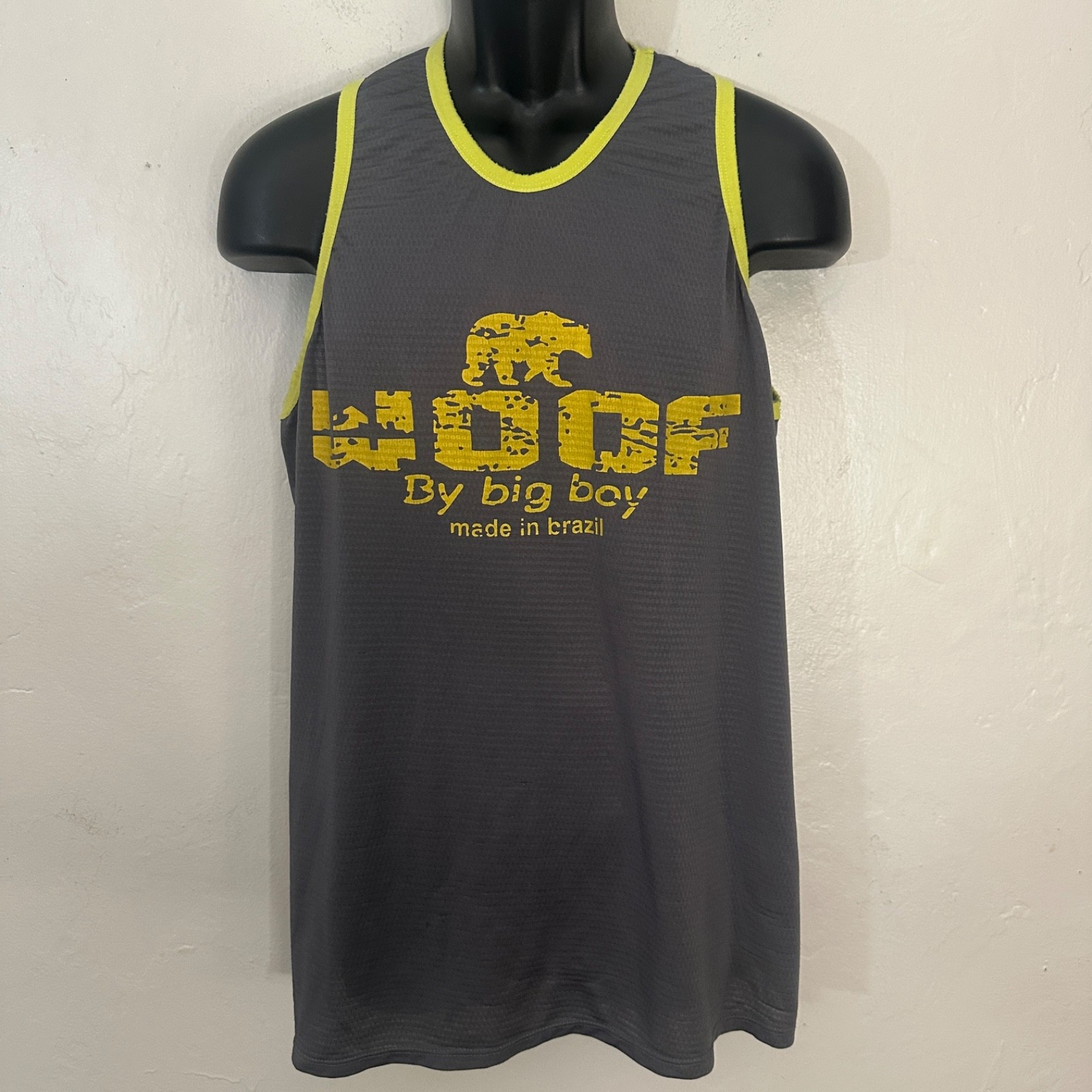 Big Boy Woof Tank Top XL Gently worn Poly blend no fabric tag 23″ armpits