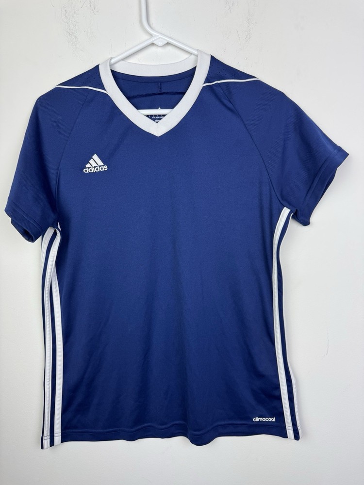 adidas Men’s Navy climacool Short Sleeve Shirt Size Large