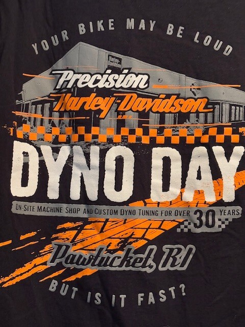 Harley Davidson “DYNO DAYS 30 Years” Pawtucket RI LARGE Black T Shirt EUC gallery