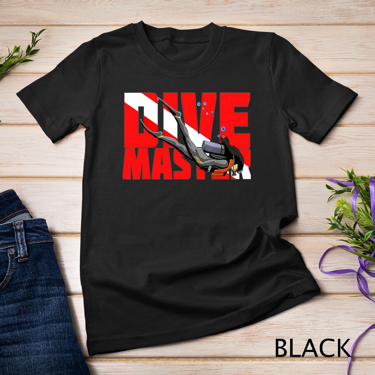 Woman Scuba Diving Dive Master T-Shirt Unisex T-shirt gallery