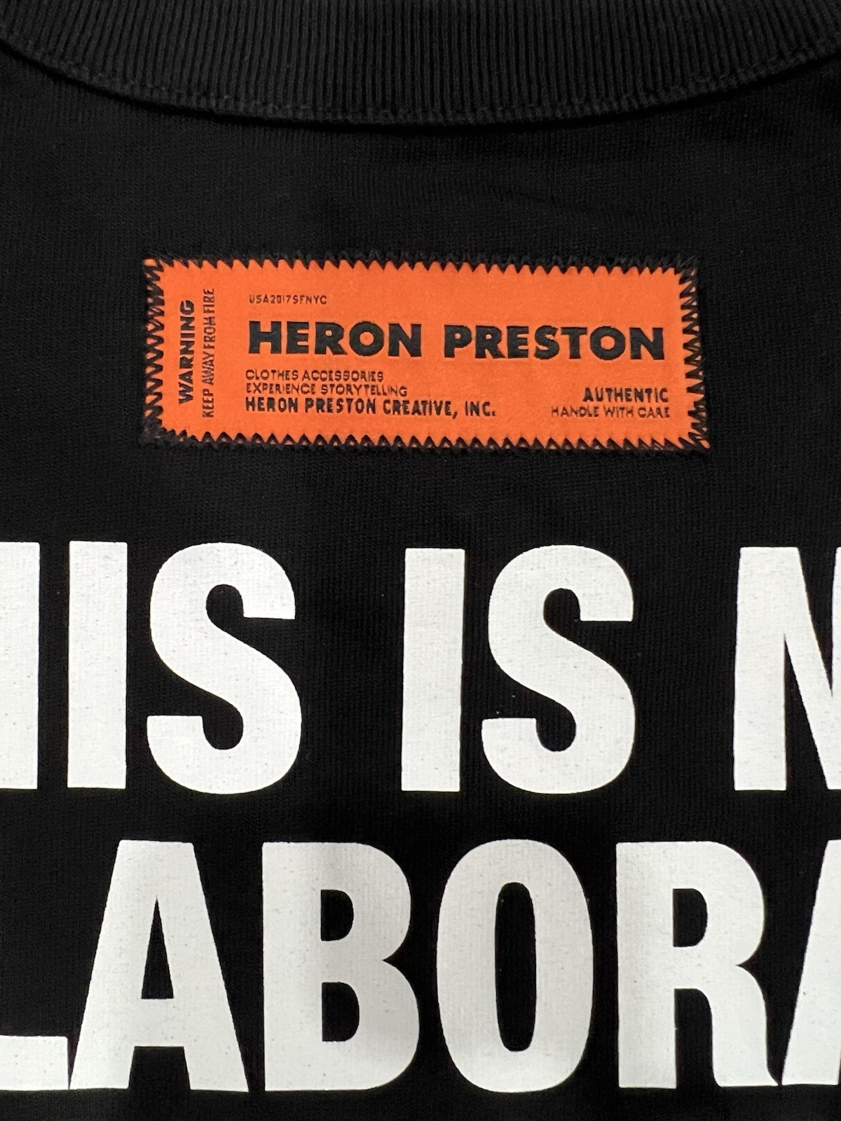 HERON PRESTON This Is Not S/s Tee Mens Apparel | Men’s Size Medium | NEW gallery