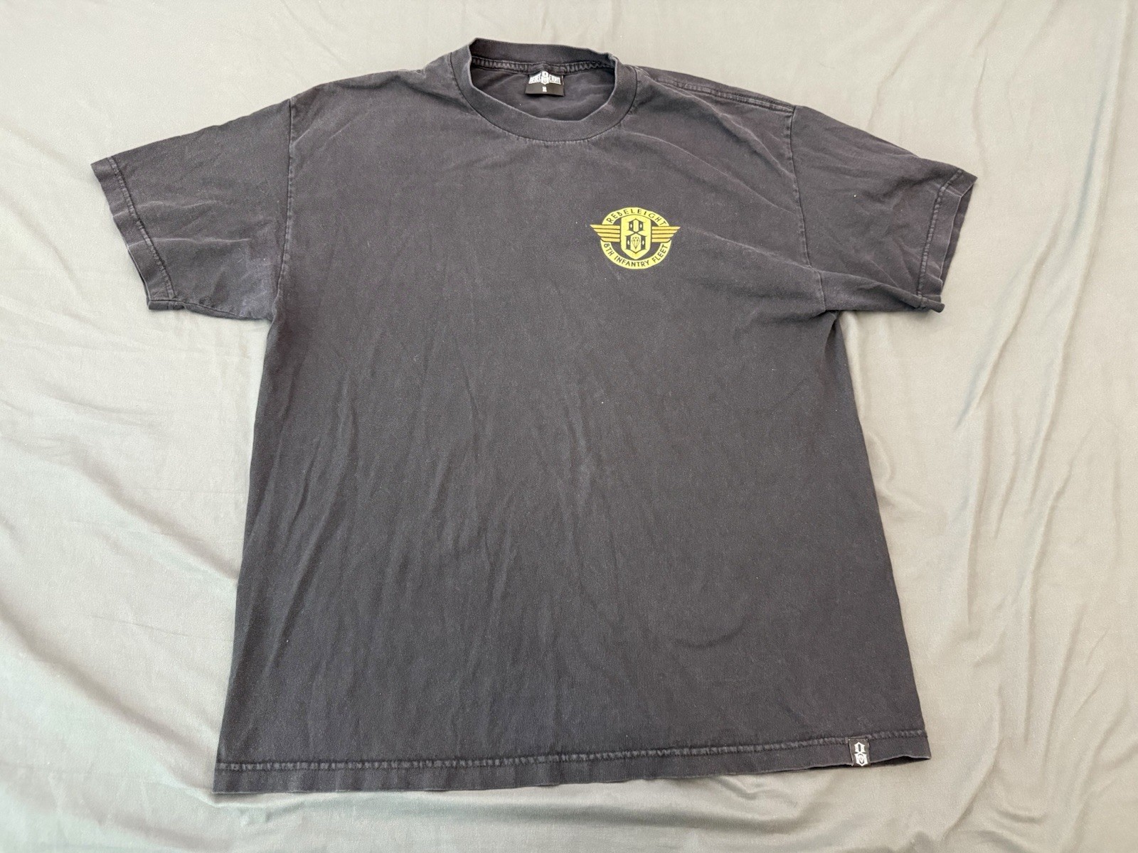Rebel8 Rebeleight 8th Infantry Fleet Graphic T Shirt XL Black Skate gallery