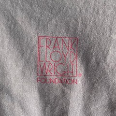 Frank Lloyd Wright Foundation Graphic T Shirt Abstract Art Turtles Gray Size L