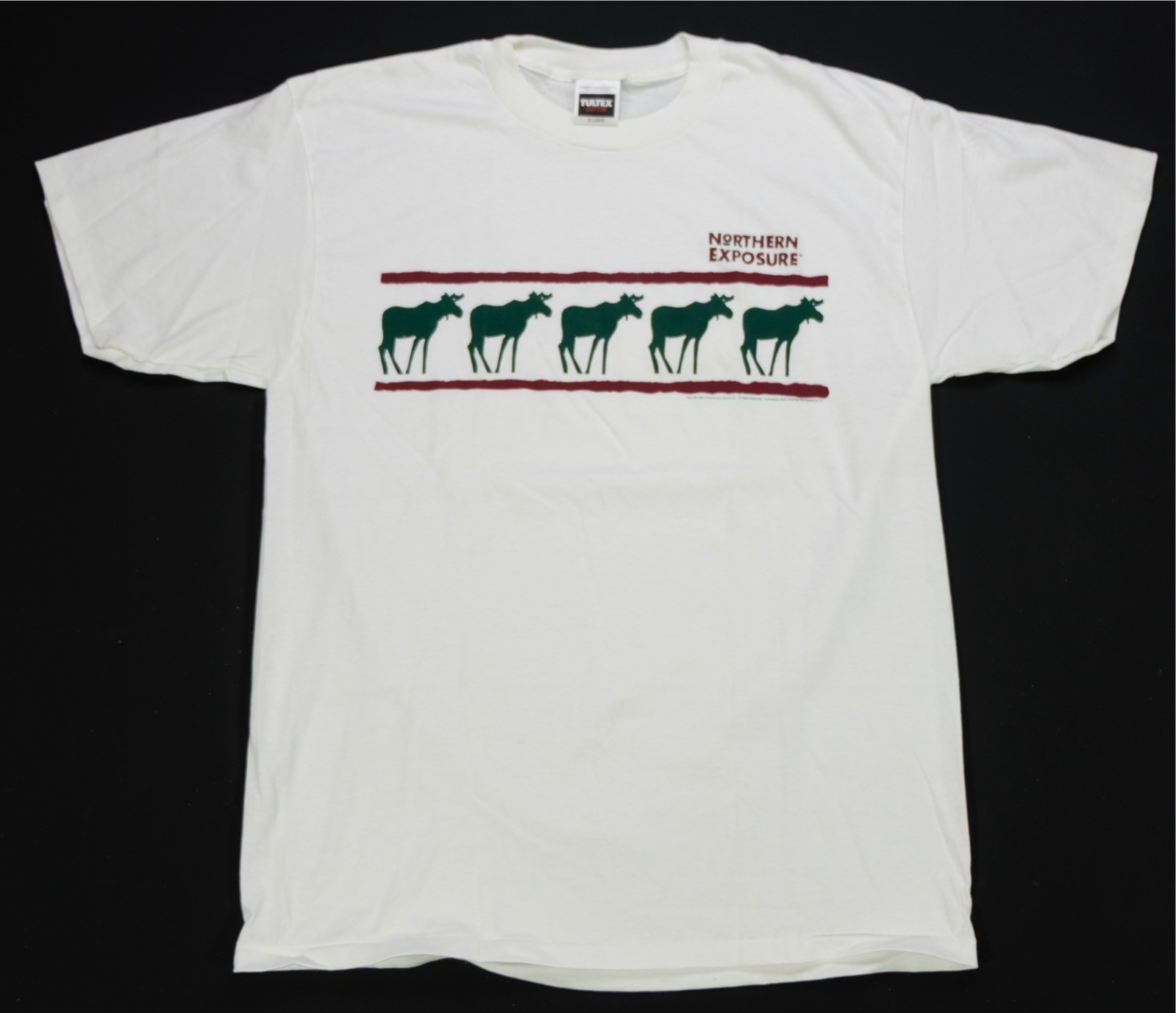 Rare Vintage TULTEX Northern Exposure 1994 TV Show Promo T Shirt 90s White SZ XL