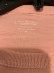 Vineyard Vines Mens Size M Papaya Mango Solid Long Sleeved T Shirt $98