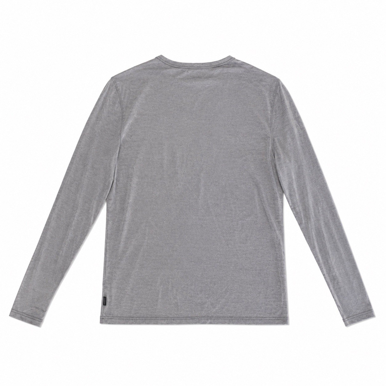 Lucky Brand Venice Burnout Gray Semi Sheer Shirt Boho Coastal Mens Large gallery