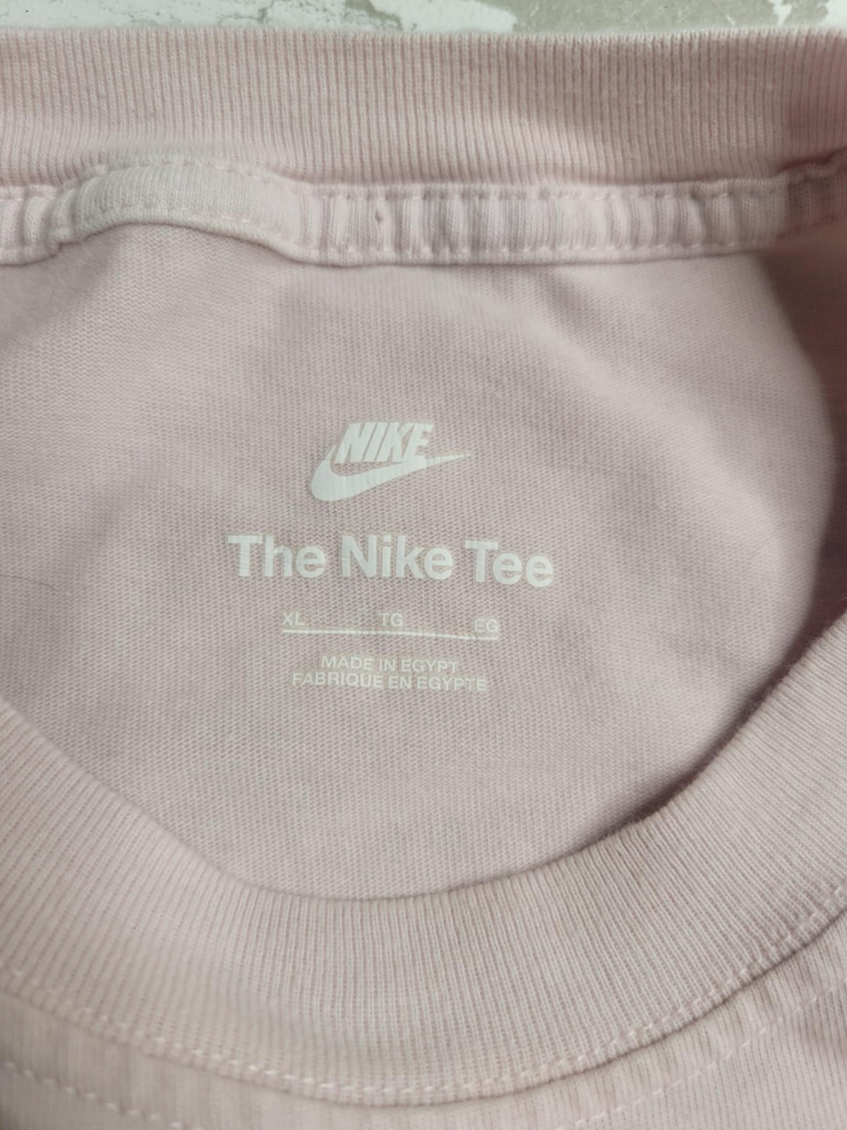 Nike T-Shirt Mens Large “My Nike Friends” Pink 3D Puff Print Graphic Size XL gallery