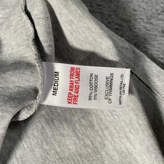 EASY T-Shirt Men’s Medium Grey Crew Neck Casual Top 95% Cotton Blend