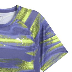 PUMA Run Velocity All Over Print Crew Neck Short Sleeve Athletic T-Shirt Mens Si