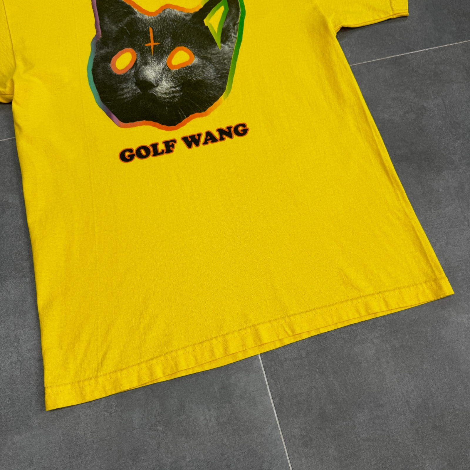Tyler The Creator Golf Wang Y2K Men Yellow T-Shirt Size M Made in Mexico gallery
