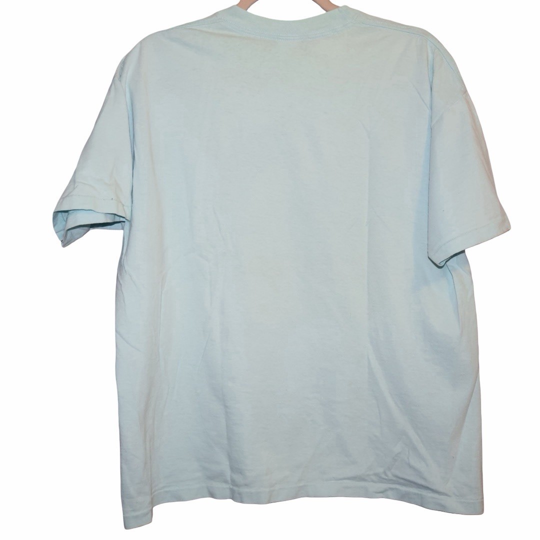 vintage 1991 Habitat Bullfrog Marina single-stitch shirt size XL. Seafoam color gallery