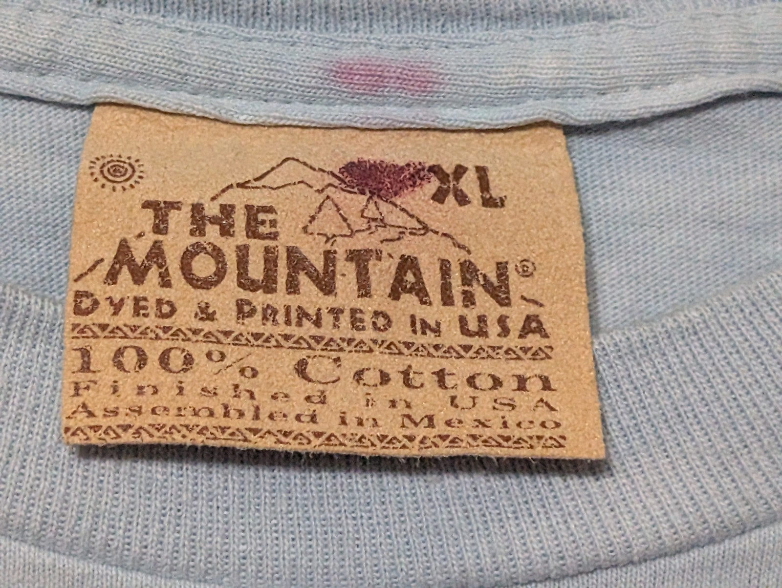The Mountain Mens T-shirt Blue Polar Bear Cubs In A Pocket Vintage XL #4593 gallery