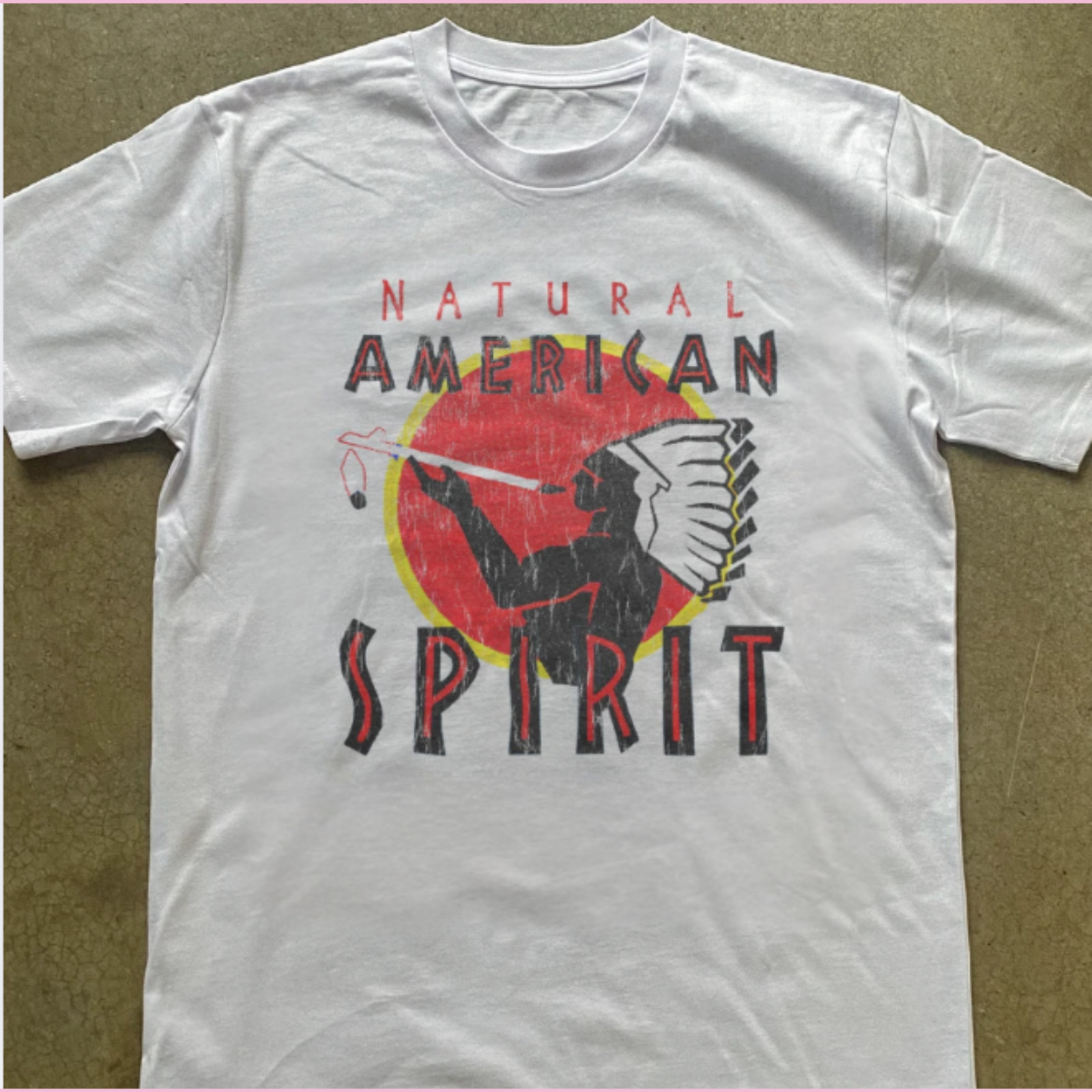 Natural American Spirit White Weight Unisex Full Size Tshirt Size S-5XL gallery