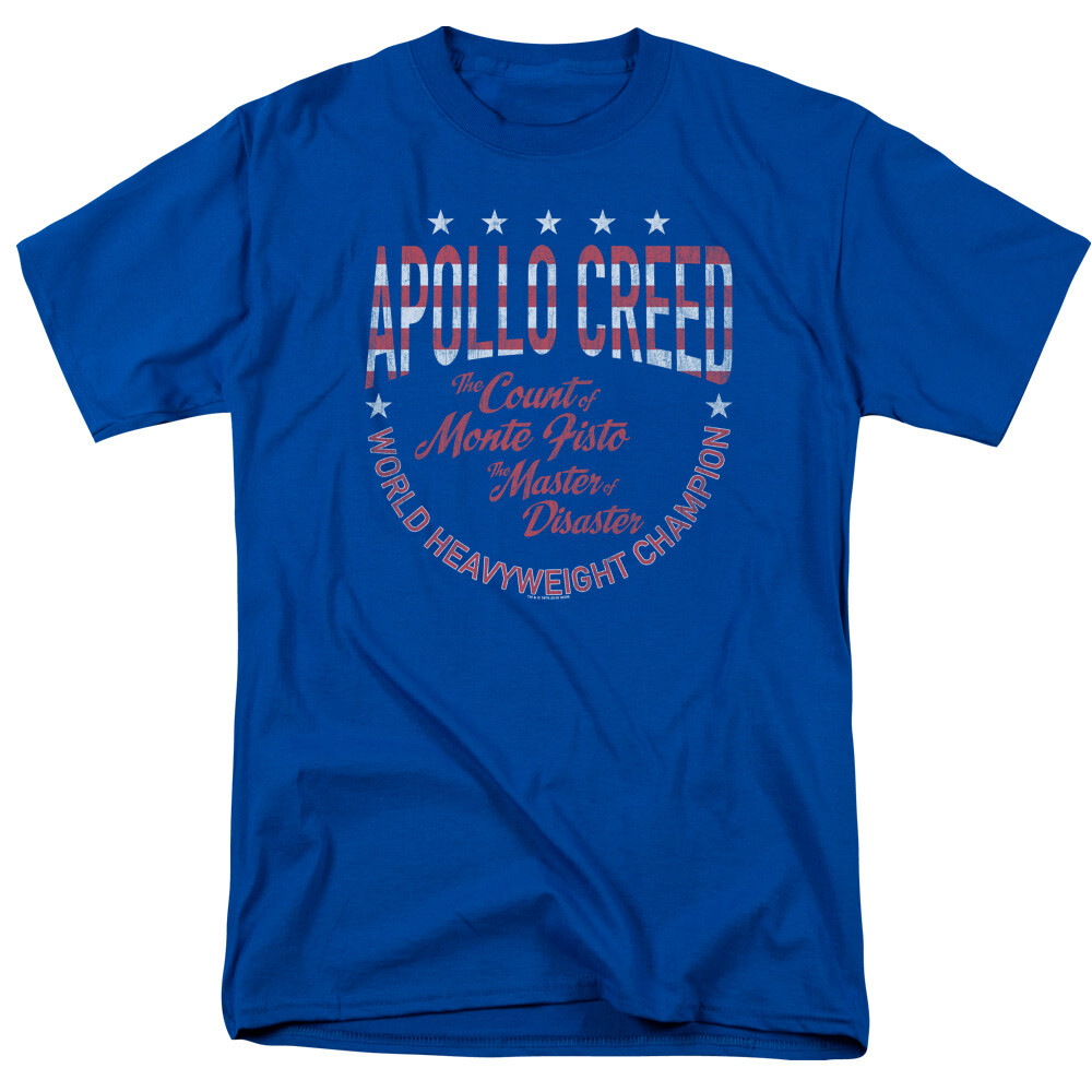 Rocky T-Shirt Apollo Creed Heavyweight Champion Royal Tee gallery