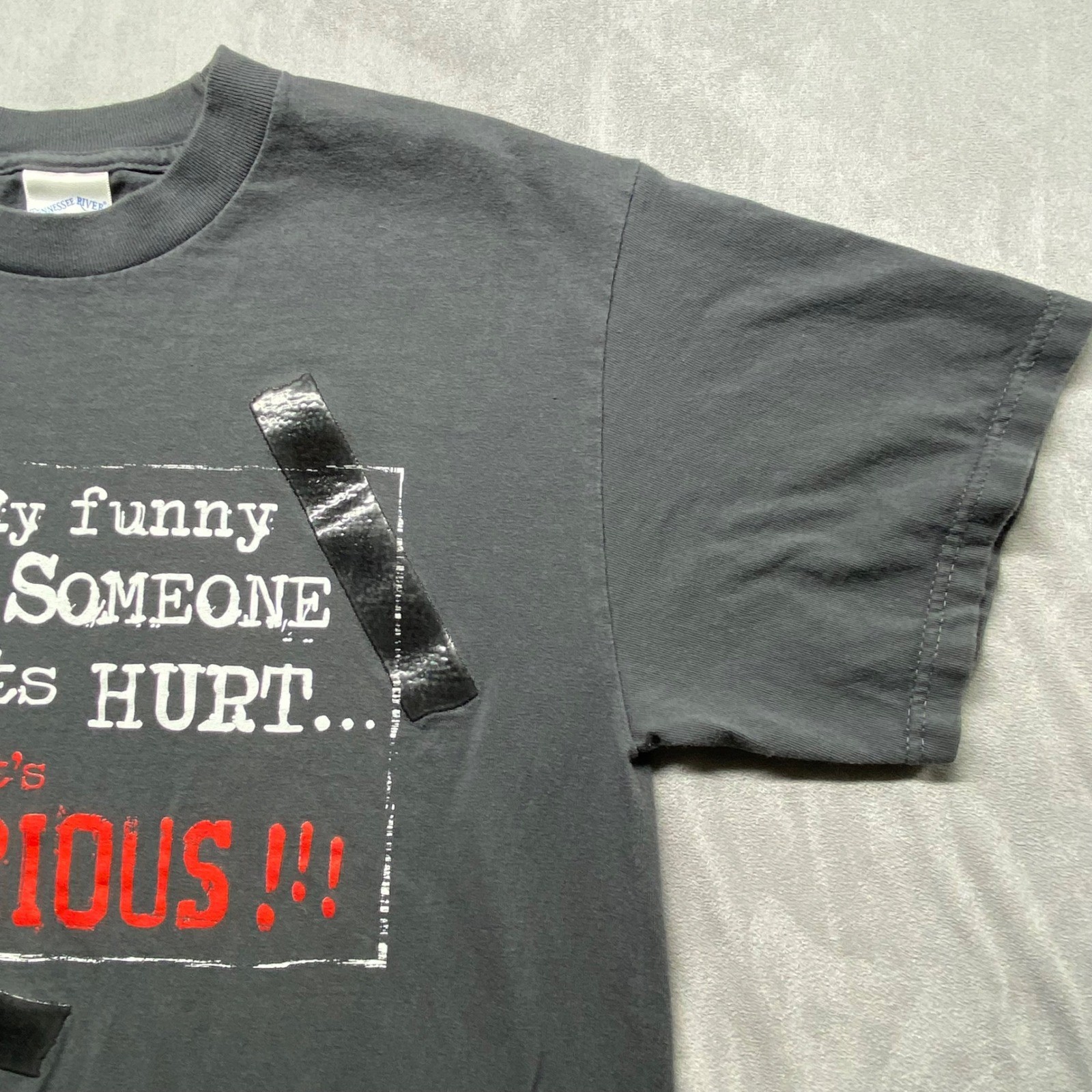 Tennessee River Mens Med Graphic T Shirt It's Only Funny Until Someone Gets Hurt gallery