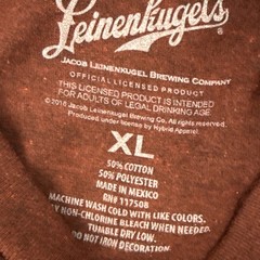 2018 Official Licensed Leinenkugels Beer Brewing Co Retro Style T-Shirt Size XL