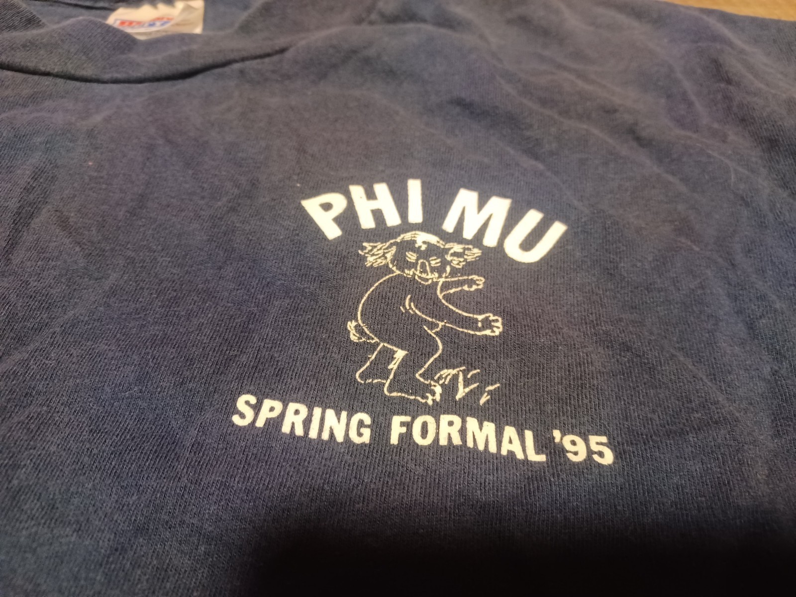 Vintage 90's 1995 Phi Mu Sorority Spring Formal College Double-Sided T-Shirt XL gallery