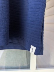 Hudson & Barrow Men’s Navy Blue Knitwear T-Shirt M Short Sleeve Luxe Stretch