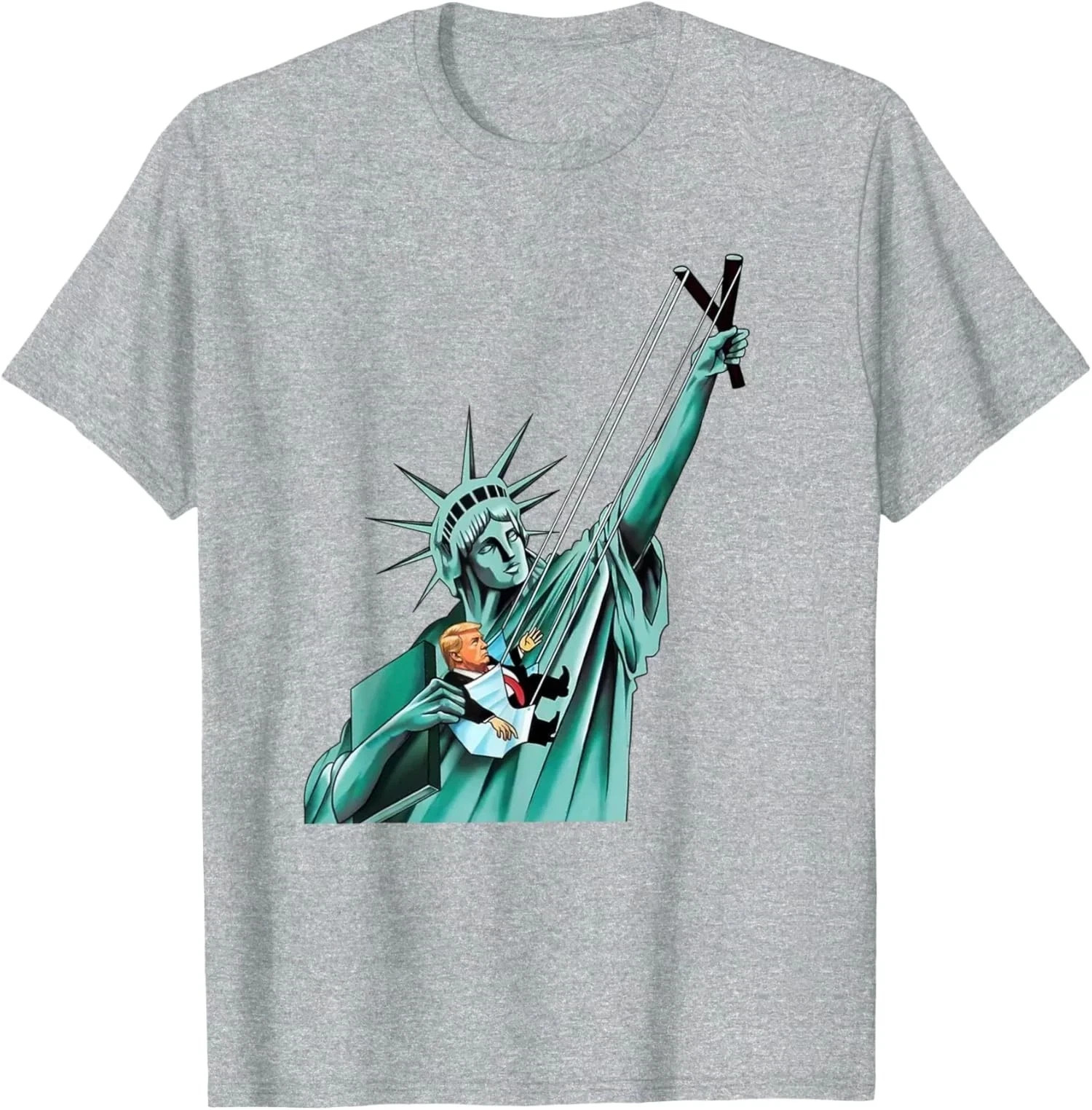 Statue Of Liberty Anti Trump Funny Political Comedy Unisex T-Shirt reprint sale! gallery