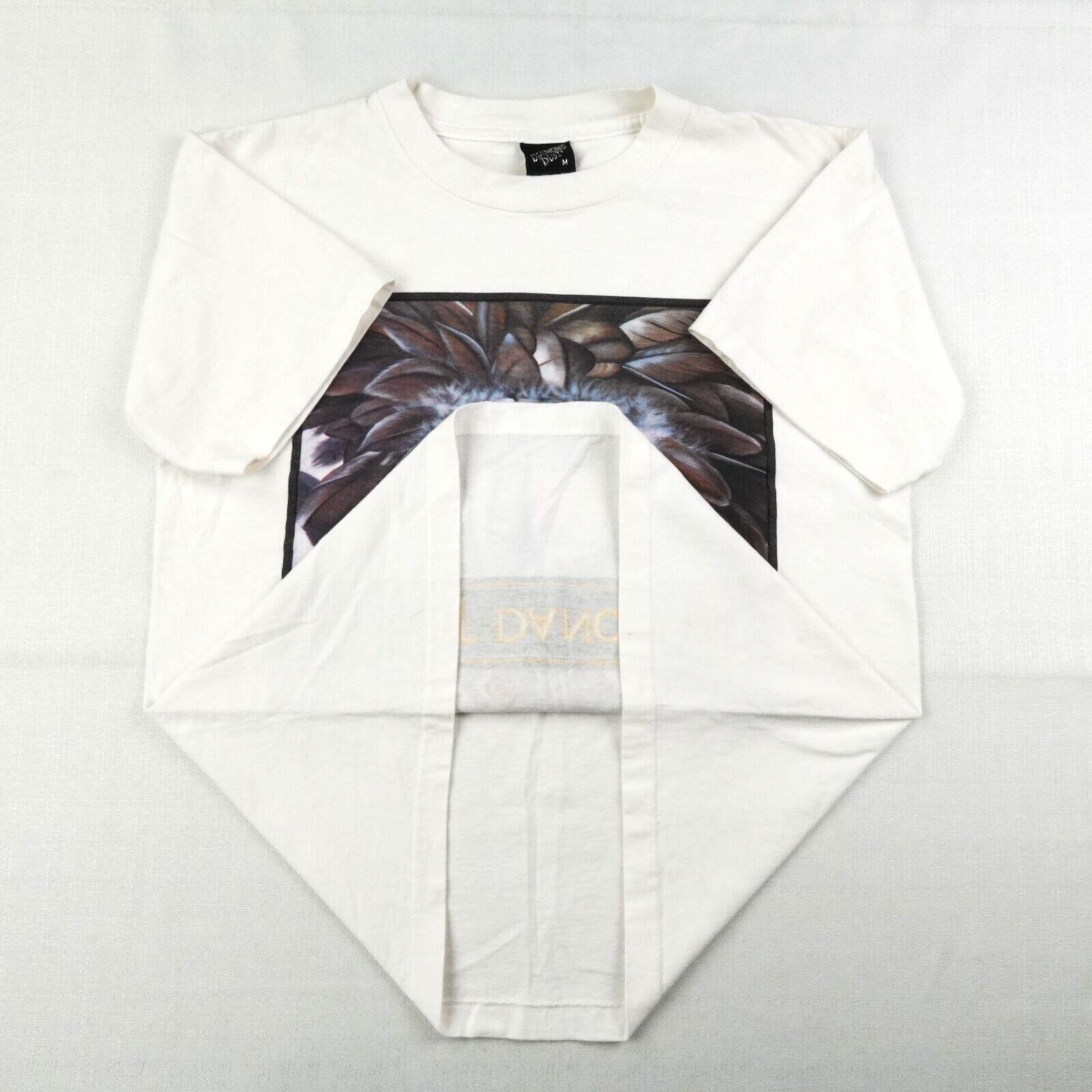 Spirit Dancer Diamond Dust Vintage 90s T Shirt Mens M White Native American Art gallery
