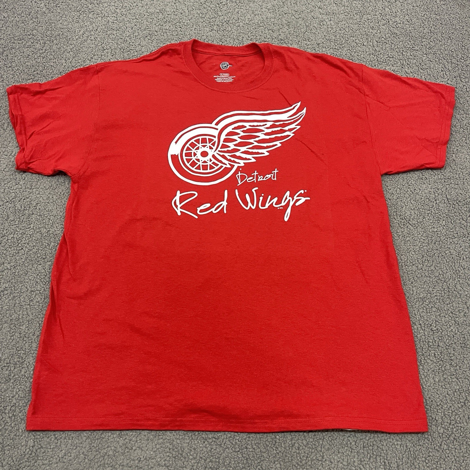 Detroit Red Wings T Shirt Mens XL Red NHL Hockey Graphic Logo Short Sleeve Tee gallery