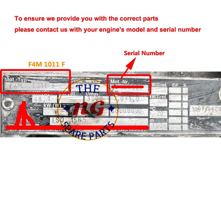 F4M1011F Engine Rebuild Kit STD (pls order with engine model and serial number)