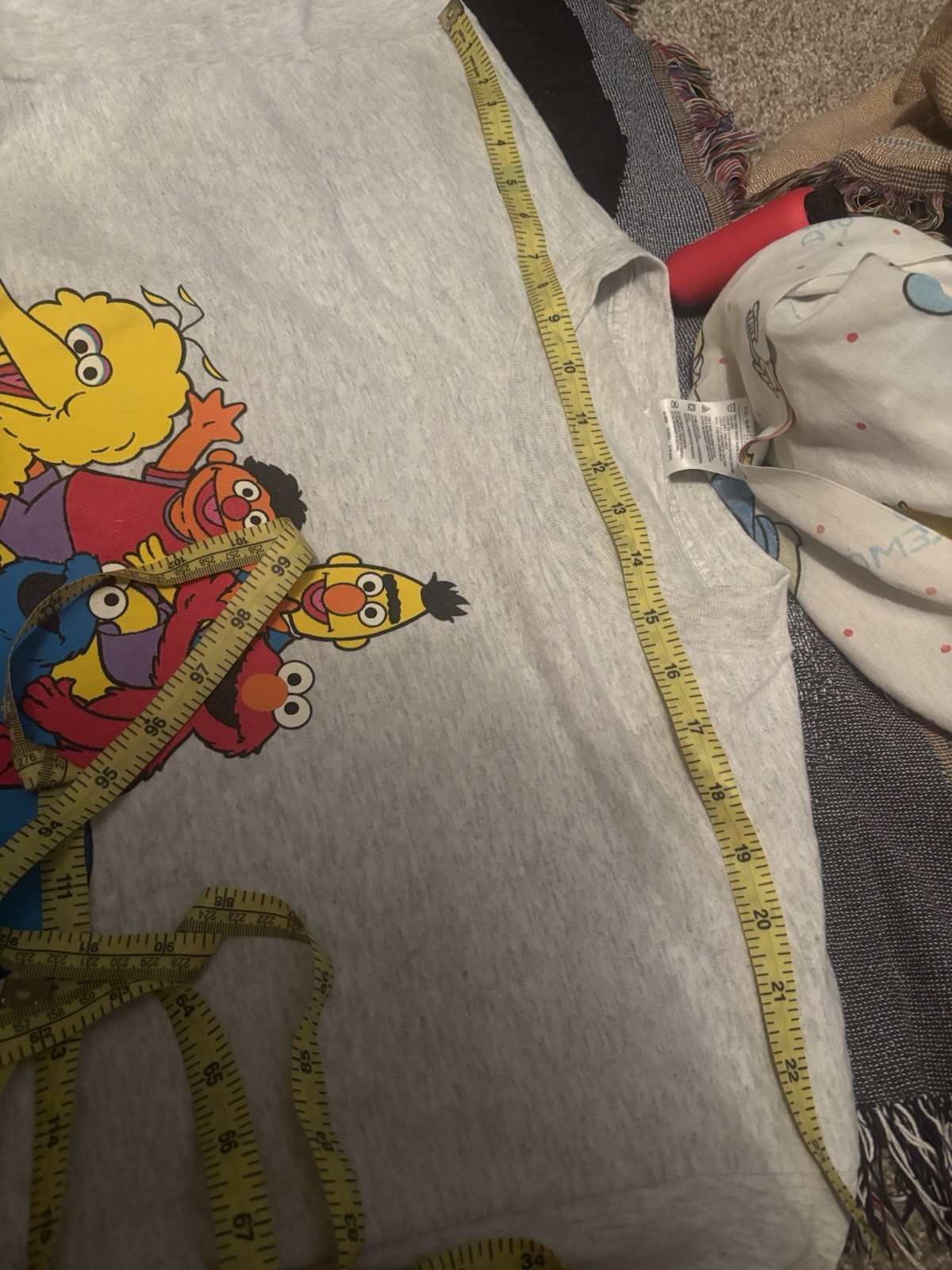 Vintage Sesame Place Sesame Street 90s Adult Men’s XL Grey Cotton T-Shirt gallery