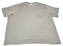 Alaskan Hardgear by Duluth Trading Mens 3XL Gray Striped Cotton T Shirt