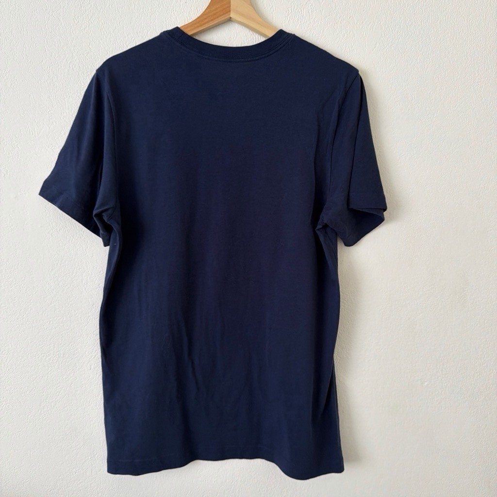 Nike The Nike Tee Men's Blue Solid Logo Crew Neck Short Sleeve T-Shirt Size S gallery