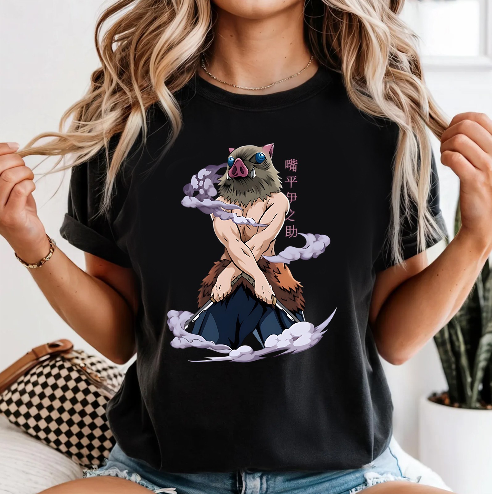 Demon Slayer Inosuke T-Shirt – Bold Kimetsu no Yaiba Anime Graphic Tee for Fans gallery