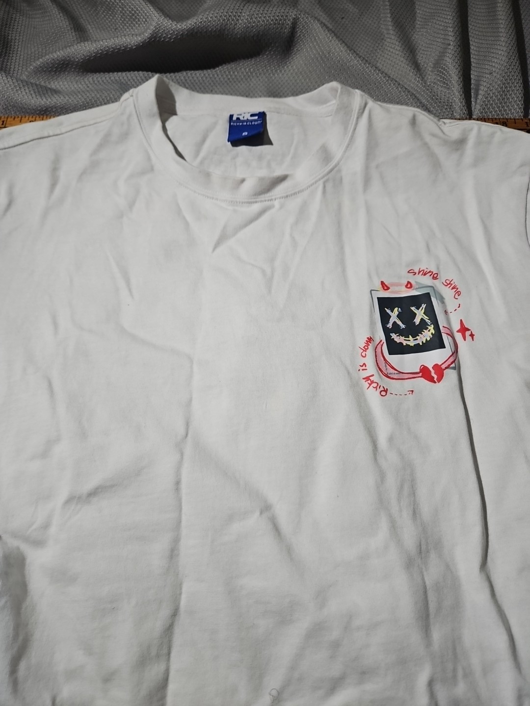 Ricky is Clown Shirt Adult Small White Graphic Tee Streetwear Grunge Artsy gallery