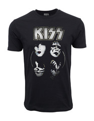 KISS SHADOWED FACES GRAPHIC TEE T SHIRT