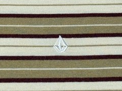 VOLCOM – Men’s T-shirt SIZE L – LARGE – Yellow / Red – Striped – True to This