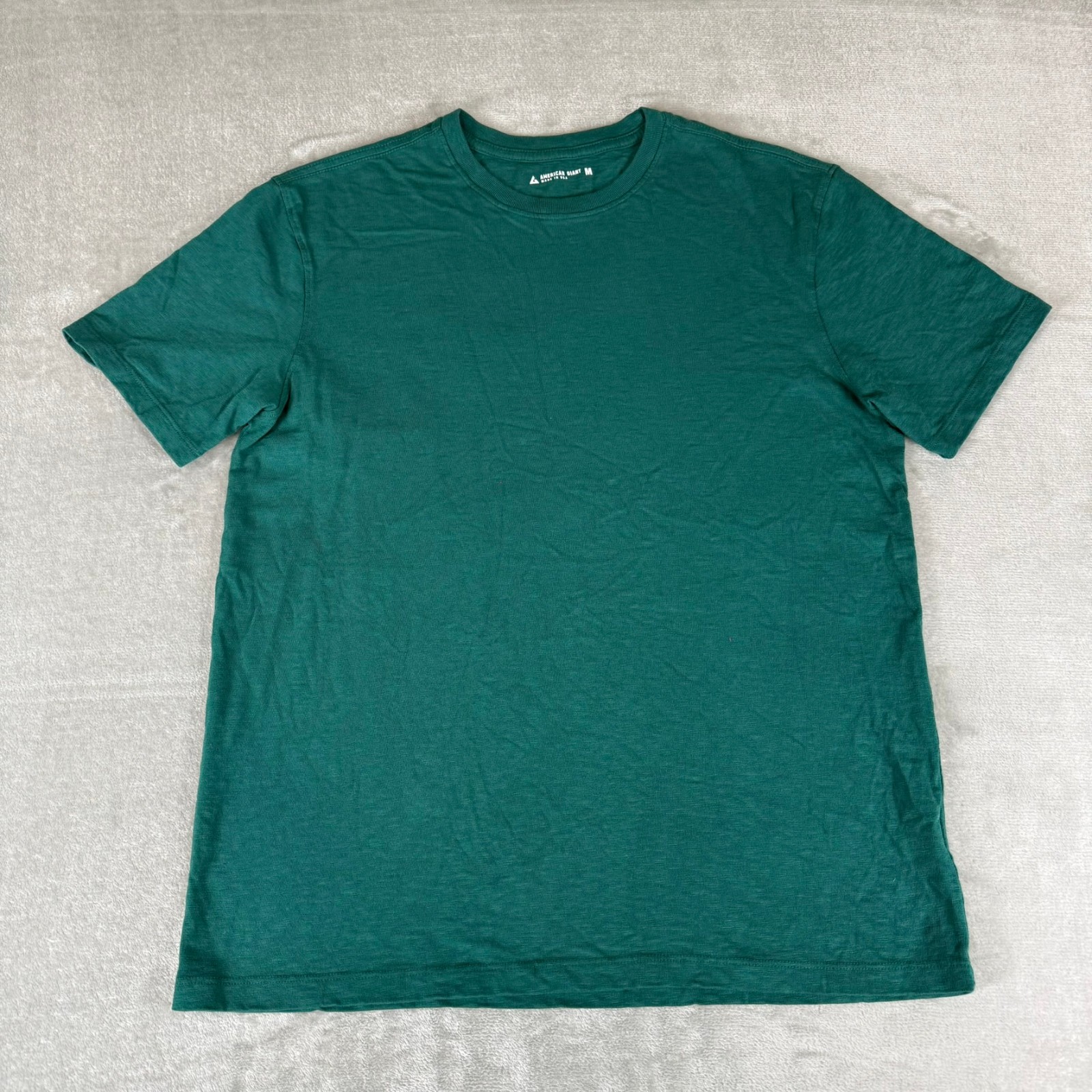 American Giant Premium Slub Crew Tee T-Shirt Mens Medium Green $65 USA New NWOT