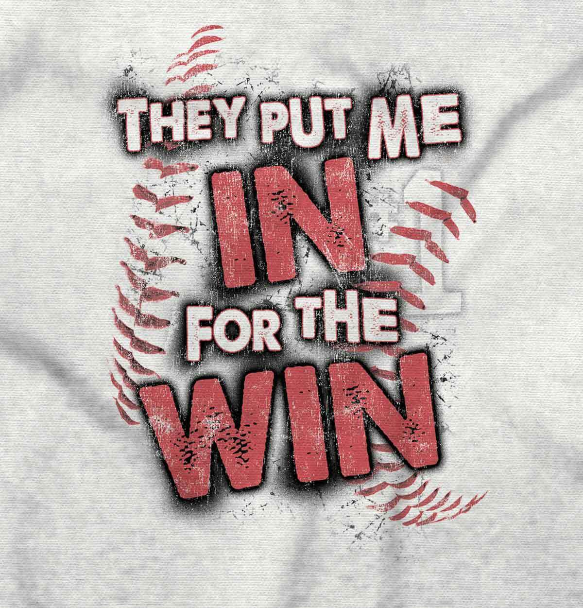 Baseball Sports Athlete Put Me In To Win Mens Casual Crewneck T Shirts Tees gallery