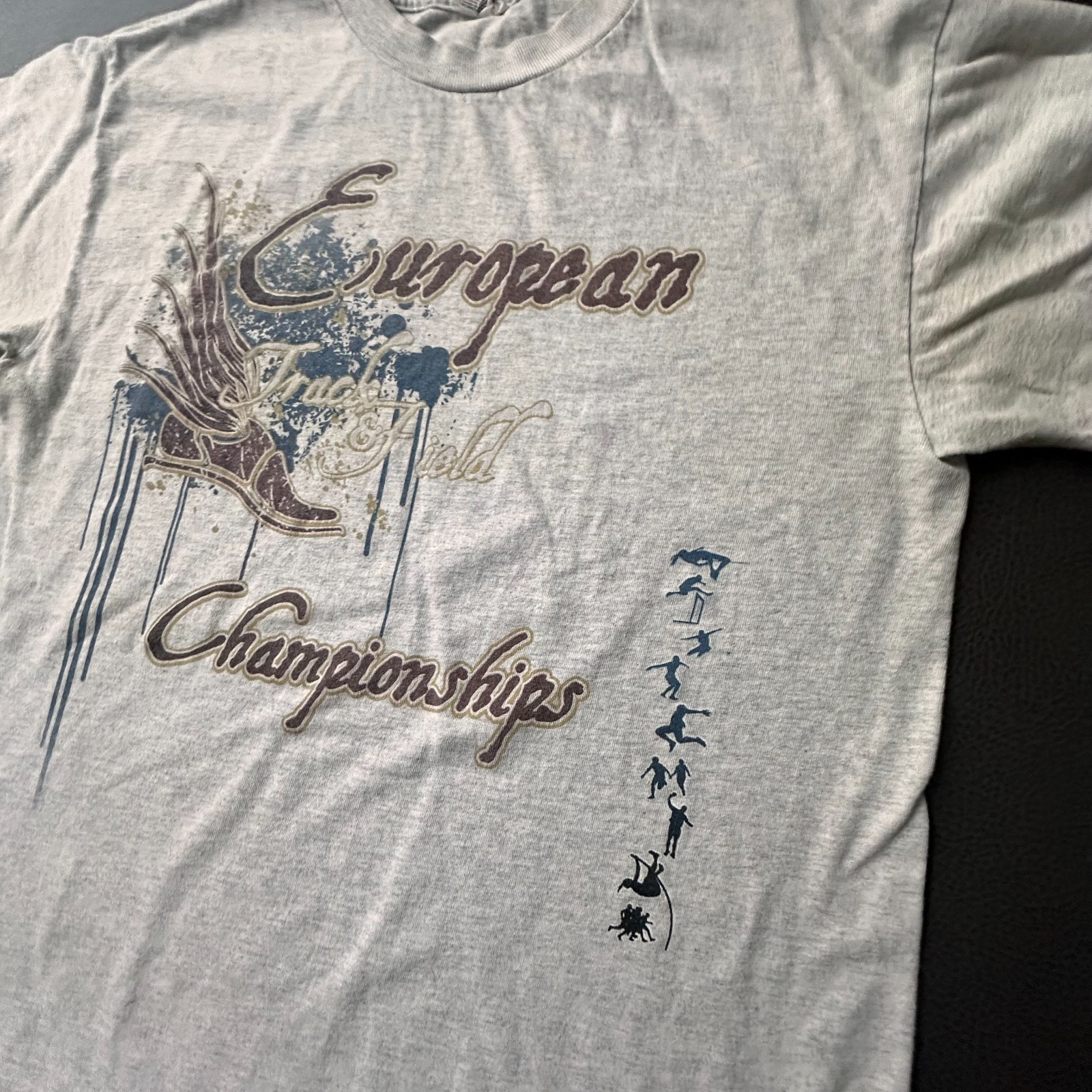 European Track & Field Championships T Shirt Adult Medium Gray Y2k Germany gallery