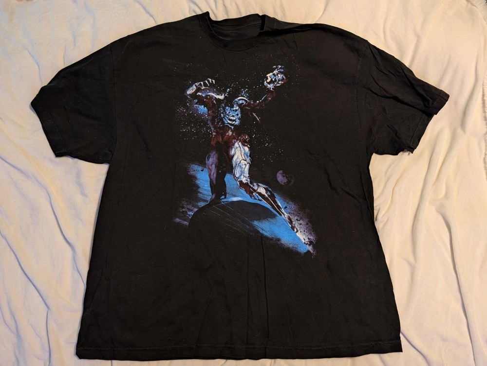 Silver Surfer Zombies Graphic Black T-Shirt HOT ITEM