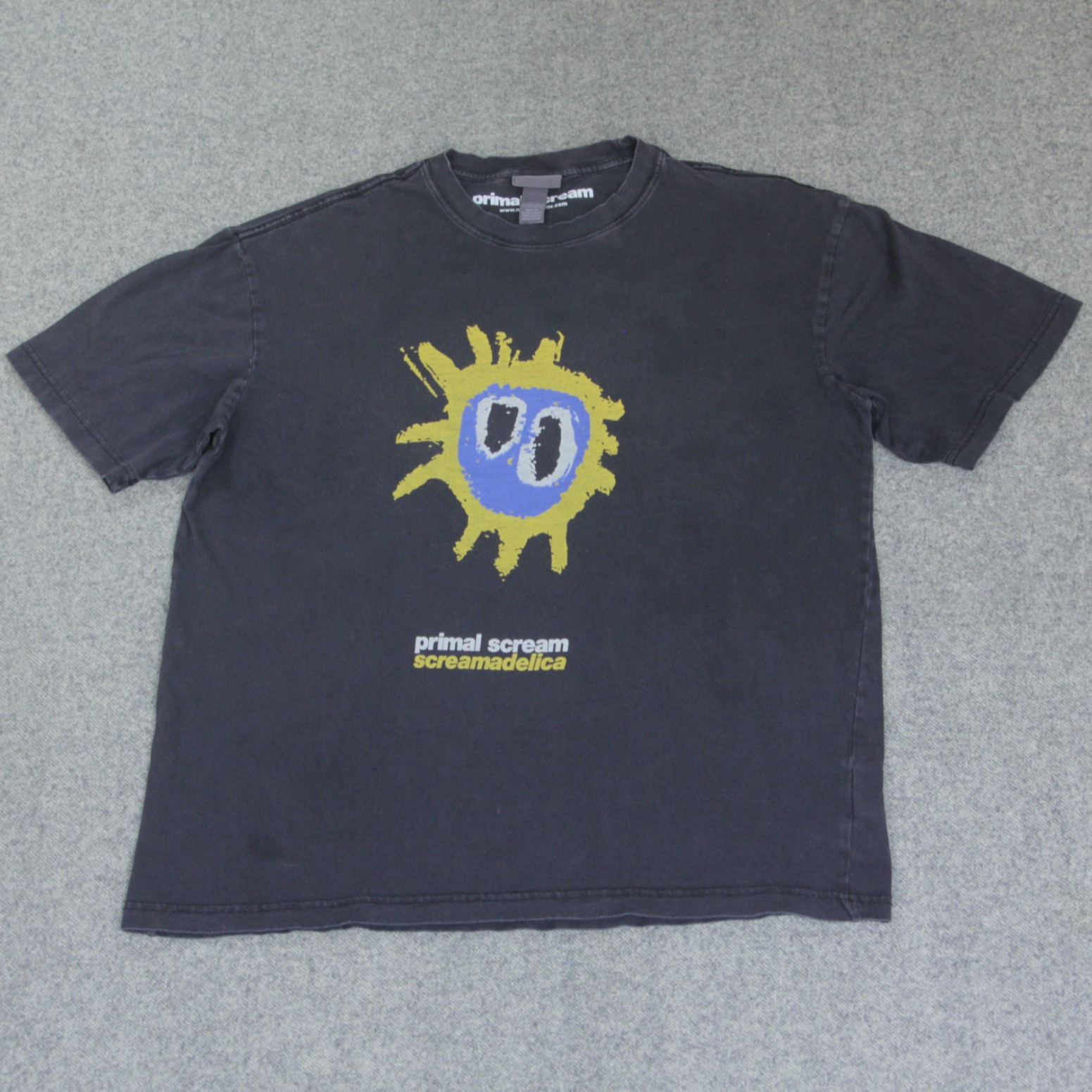 H&M Primal Scream T Shirt M Screamadelica Album Tracklist Merch Rock Band Tee gallery