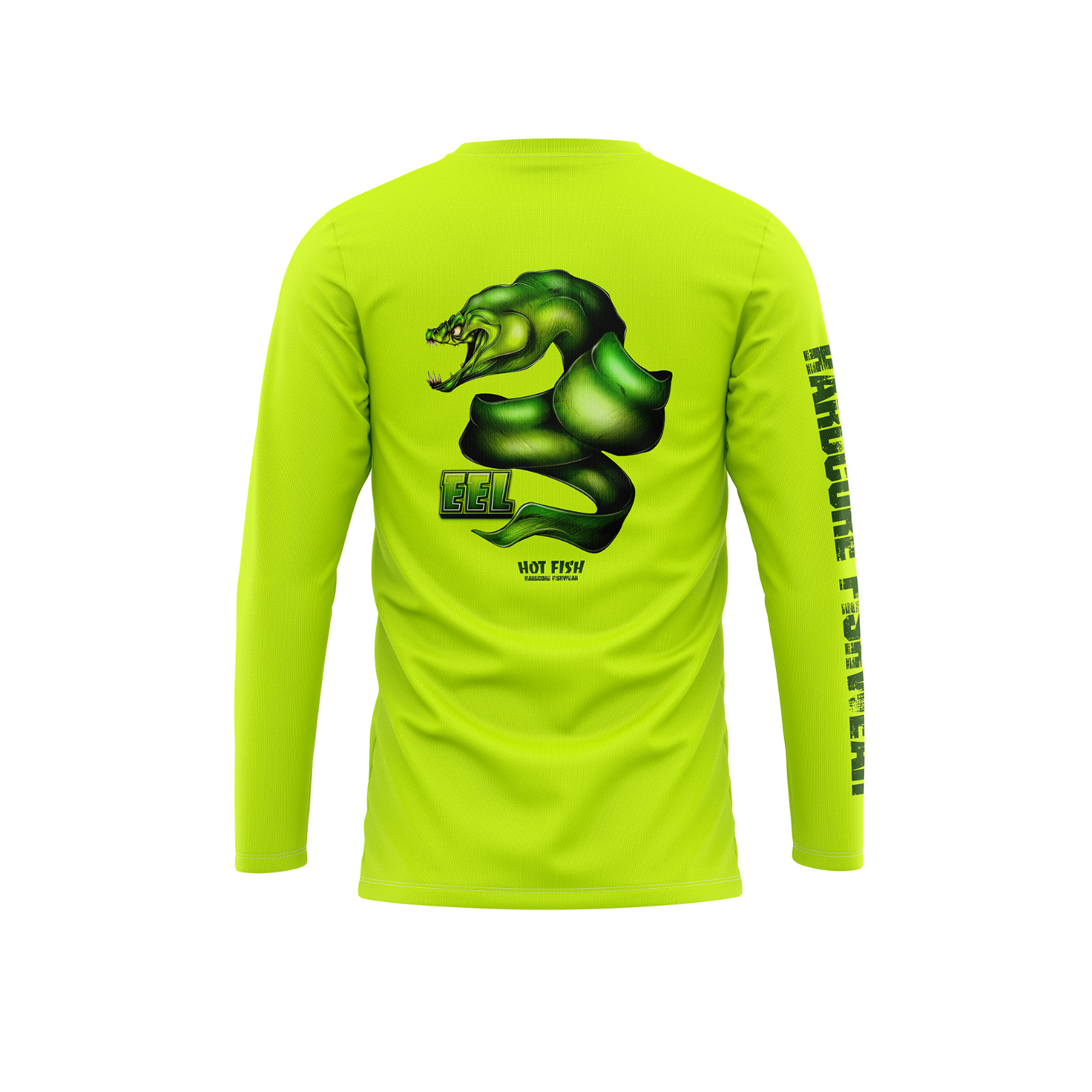 Men’s Green Long Sleeve Fishing Shirt – UPF Protection – HOT FISH ELL gallery