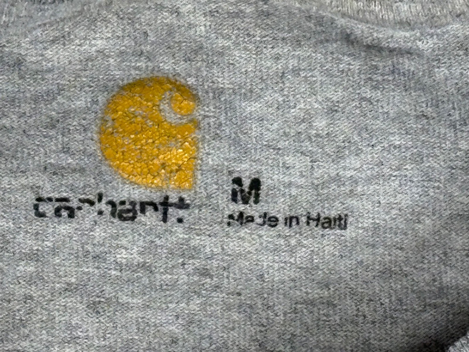 Carhartt T Shirt Mens Medium Gray Pocket Workwear Durable Classic Heavyweight gallery