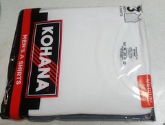 Mens a shirts white 3-Pack. Machine wash no bleach tumble dry.