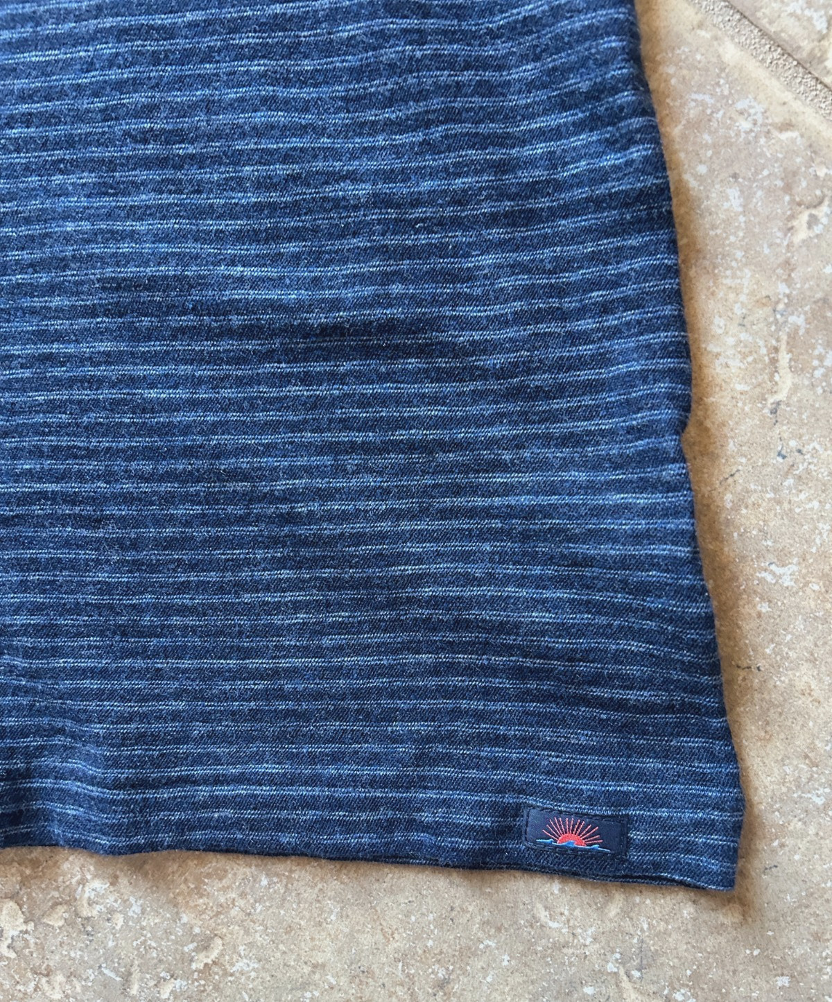 Faherty Vintage Chambray Tee T Shirt Men's XXL Navy Cove Striped $78 NWT gallery