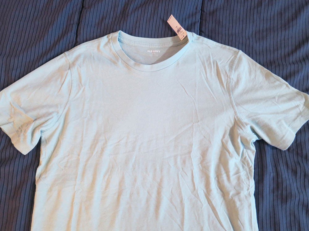NWT Old Navy Soft-Washed Tee Curved Hem T-shirt MT Medium-Tall Pale Glass Green gallery