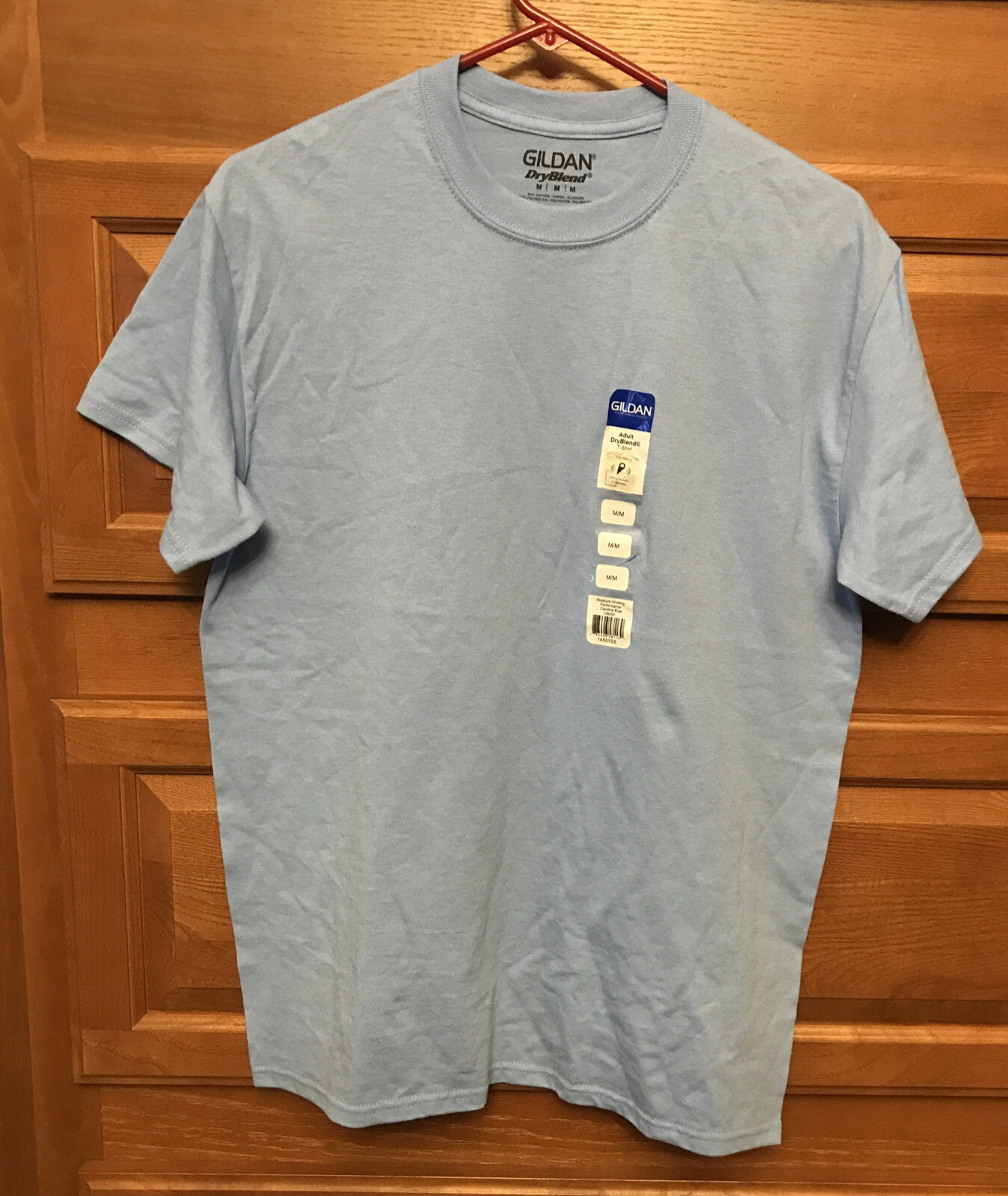 NEW Gildan Mens Med DryBlend 50/50 Cotton/Poly Plain blue T-Shirt S/S G8000 1422 gallery