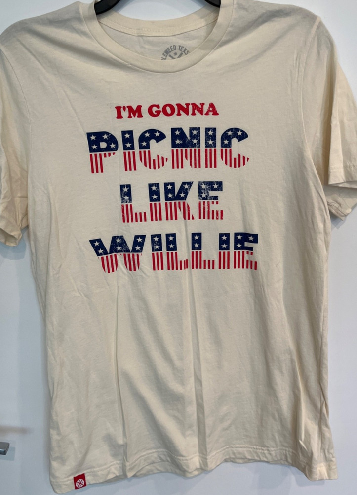 Tumbleweed Texstyles Shirt Large Cream Willie Nelson 4th of July Picnic
