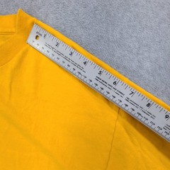Vintage Charlie Brown Peanuts Zig Zag Shirt Large Yellow Made In USA Murina Tag