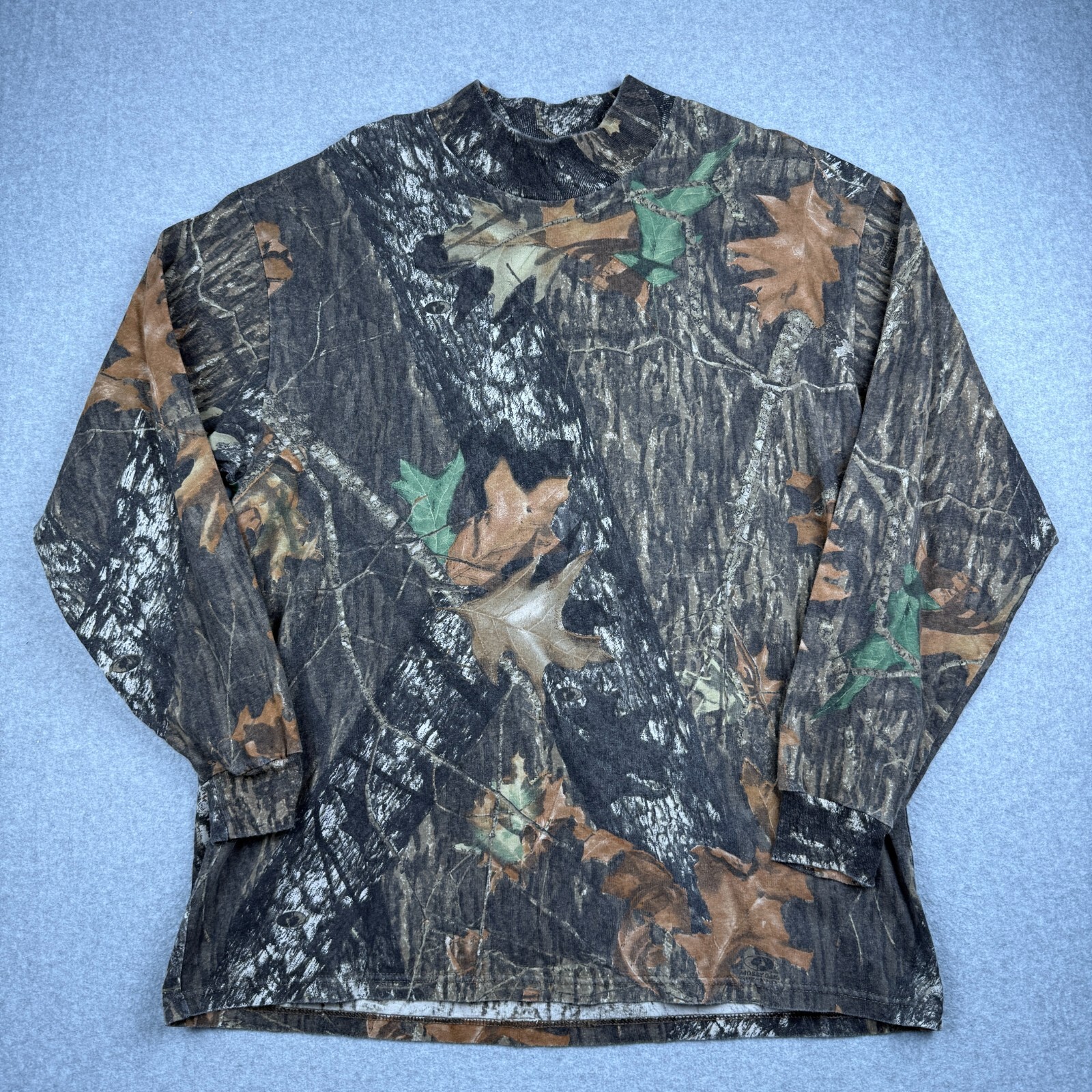 Vintage Jerzees Outdoors Shirt XL Realtree Hunting Camo USA Y2K
